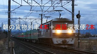 JR貨物 2023/03/02 遅延深夜便2本来た!! 朝の貨物列車は4本 東海道本線