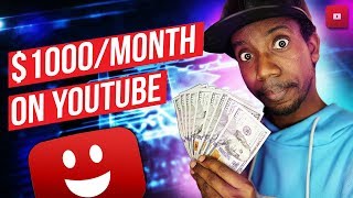 $1000 PER MONTH ON YOUTUBE // 10 Ways to Make Money on YouTube