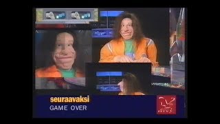 Game Over -peliohjelma vuodelta '96 + mainoksia sekä Jyrki Spotlight alkujuonto