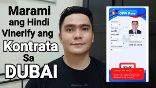 MARAMING OFW ANG HINDI VINERIFY ANG KONTRATA SA POLO DUBAI | POLO VERIFIED CONTRACT REQUIREMENTS