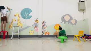 เพ้นท์ฝาผนัง สร้างบรรยากาศในห้องเรียน The Litlle Art