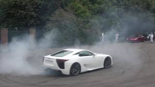 Lexus LFA \u0026 LC 500 Go Insane at Goodwood | Lols, Burnouts, Drifts