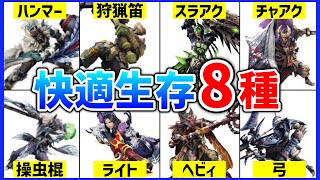 【生存ガチ勢のイチ推し】初級者さんにオススメ！序盤から超楽になる快適生存装備8種【モンハンサンブレイク 装備】