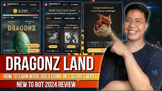 Dragonz Land - 3 Secret Ways To Earn More Gold Coins Here | New Tap To Earn TG Bot 2024