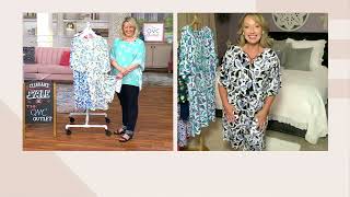 Carole Hochman Floral Printed Caftan on QVC