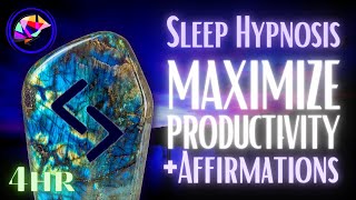 Maximum Productivity Sleep Hypnosis & Affirmations (4 hrs)
