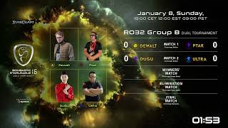 BSL16 - RO32 Group B - Dewalt, Ptak, DuGu \u0026 UltrA - StarCraft:BroodWar REMASTERED