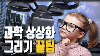 (과학 상상화 그리기 대회 쉽게 그리는 법) 과학상상화로 상받는게 스트레스??? 초간단 아이디어 찾기 #과학상상화 #미술실기