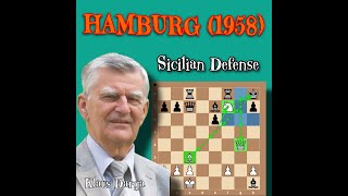 Sicilian Defense | A rook finishes the game. | O Martius vs K Darga, 1958 | #chessclub0  | chess