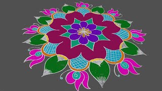 Special pongal rangoli //Easy rangoli design//Colour kolam//Sankaranti muggulu #kiramathu Padaippu