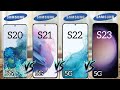 Galaxy S23  5G Vs Galaxy S22  5G Vs Galaxy S21   5G Vs Galaxy S20  | Full Comparison (2023)