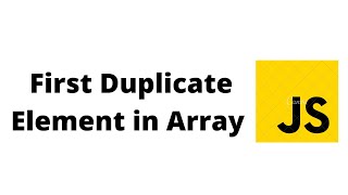 Find first duplicate element in an array.