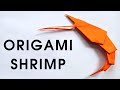 Origami SHRIMP tutorial | How to make a paper shrimp