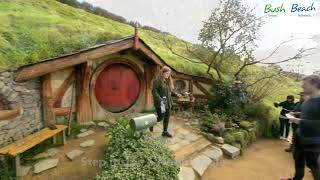 Hobbiton and Waitomo Caves with Bush and Beach