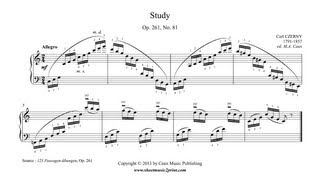 Czerny : Etude in C Major, Op. 261, No. 81