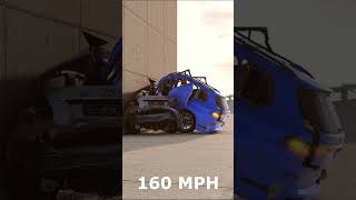 Volkswagen Polo vs BMW X7 Crash Test - BeamNG.Drive #shorts
