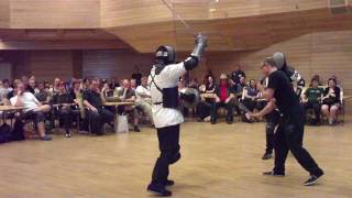 Bolognese swordsmanship demonstration