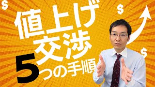 【4分で解説】値上げ交渉で成功する5つの手順