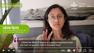 Why is gender important in the CGIAR NEXUS Gains Initiative?