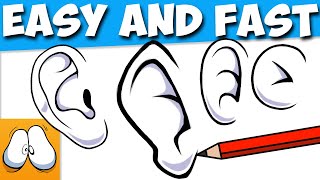 How To Draw Ears (FAST and EASY ways for beginners)
