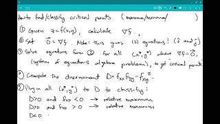 11.7: solving critical point problems