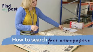 How To Explore Free Newspapers | Findmypast