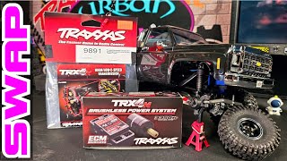 How to install the TRX-4M Two-Speed Transmission and swap in the Traxxas Brushless Motor