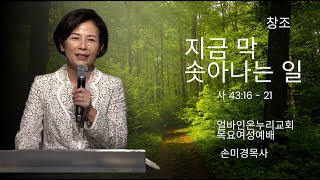 [목요여성예배] 창조 - 지금 막 솟아나는 일 | 이사야 43:16-21 | 손미경 목사 | 얼바인 온누리교회 | 20250213