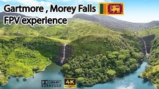 Epic Aerial Adventure Over Gartmore \u0026 Morey Waterfalls | FPV Drone Journey in Sri Lanka