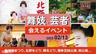 舞妓芸者さんイベント！熱海梅まつり､北野をどり､都をどり､博多芸妓公演､神楽坂への誘い､他定期公演。2025/02/13 #舞妓 #舞子 #芸者 #観光 #maiko #kyoto #tokyo