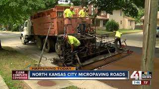 North Kansas City hopes to extend life of roads with micro-paving approach