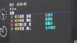 2019 沖縄マスターズ陸上  M45  60m