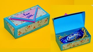 DIY paper crafts idea | Gift box ideas craft | How to make gift box easy | Gift box making