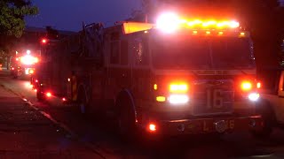 PFD Ladder 16, Medic 46, Medic 25B & ES 9 Responding