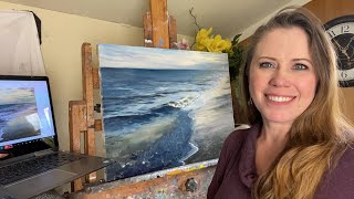 Live Friday Tips & Techniques for Oil Painting: Painting Sea Foam with Jessica Henry Gray
