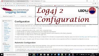 Apache Log4j 2 Configuration| Log4j2 with JDK 9.0