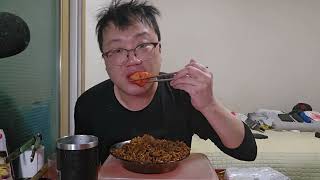 불면증 때문에 새벽 5시에 농심 짜파게티 Chajang ramyun in Korea, Chapaghetti.2봉지 먹는 탈모진행 40대 노총각 먹방 #짜장라면먹방 #mukbang