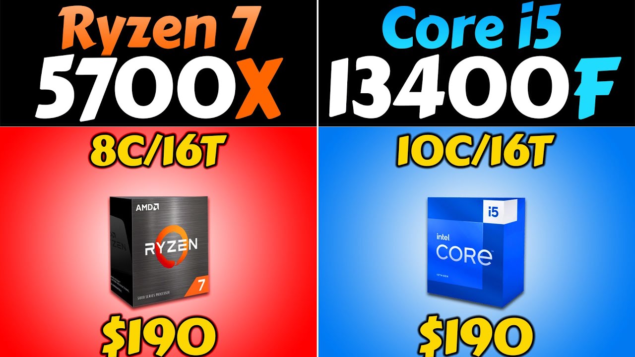 R7 5700x Vs I5 13400f How Much Performance Difference Youtube R7 5700x Vs I5 13400f How Much Performance Difference Youtube