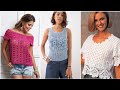 Most beautiful & stylish crochet tops & blouse  designs ideas#2024