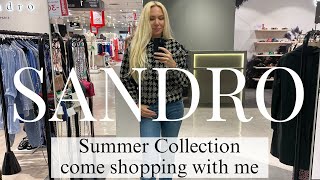 SANDRO PARIS HAUL COME SHOPPING WITH ME TO SANDRO PARIS NEW SUMMER COLLECTION 2023