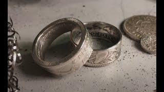 How to make rings from coins. Step by step. Do it yourself!