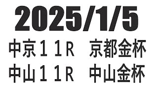 【競馬予想】２０２５年１月５日　中京１１R京都金杯　中山１１R中山金杯の予想と買い目