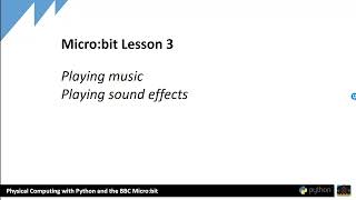 Python Microbit Lesson 3
