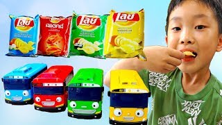 타요 버스로 색깔놀이 모래놀이 예준이의 전동 자동차 장난감 어린이 동물원 Learn Colors Tayo Bus Car Toy for Kids