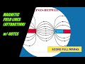 How to draw MAGNETIC FIELD LINES between UNLIKE POLES easily / w/-NOTES /IB/CBSE / IGCSE/ All BOARDS