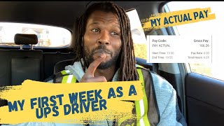 My First Week Update & Actual Pay as A UPS Seasonal Driver