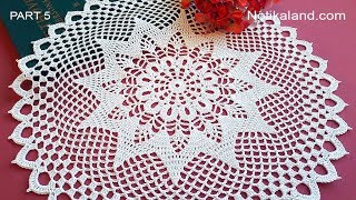 CROCHET How to crochet doily EASY Tutorial Part 5, 19   27 round