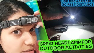 Perfect Comfy headlight for Kids and Outdoor Activities - Headlamp for Hiking, Headlamp for Camping