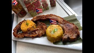 CHULETAS CAN CAN BORICUA 🇵🇷( kan kan ) o Cancán 😉 (MOFONGO Y ARROZ CON GANDULES NAVIDENO)🎄👩‍🍳