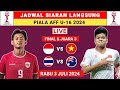 Jadwal Siaran Langsung Piala AFF U16 2024 - Indonesia vs Vietnam - Jadwal Timnas Indonesia